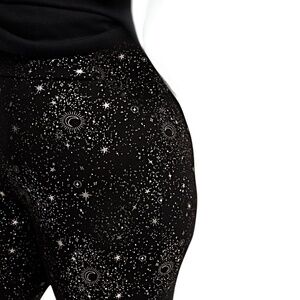 TORRID “Holiday Stars Gunmetal Foil” Black‎ & Silver Leggings NWT Size 3X